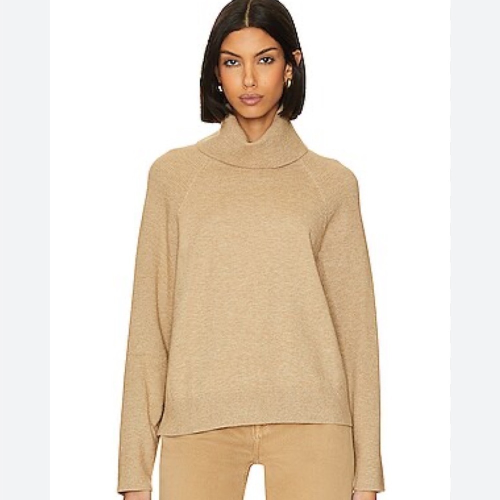 Elegant Tan Turtleneck Sweater